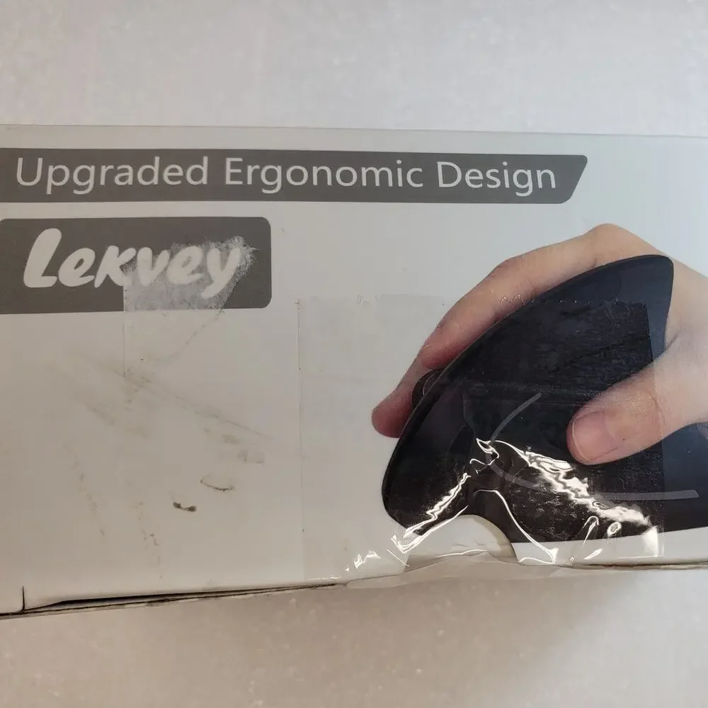 Lekvey Ergonomic Mouse, Vertical Wireless Mouse - Rechargeable 2.4GHz Optical